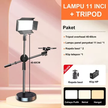 KAIY 17 Lampu Fotografi Lampu LED Video Light With Tripiod 11 Ringlight Lampu Foto Produk Live