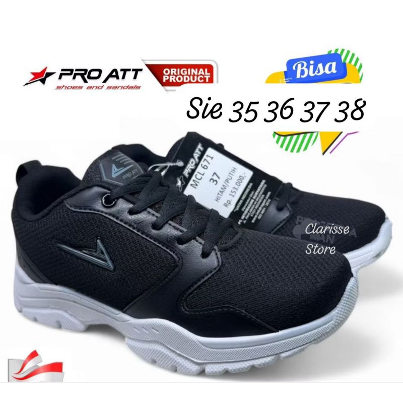 Jual Pro Att Black Series - Sepatu Sekolah Sporty Elegan | Shopee Indonesia