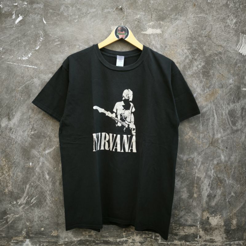 Jual Kaos Band Nirvana Kurt Cobain | Shopee Indonesia