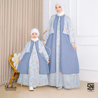 Shahia Servantina - Mahira Dress Ceruty Payet Gamis Anak Perempuan Couple Mom & Kids