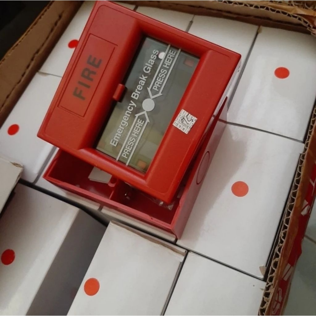 Jual manual call point breakglass / manual push button polos bukan ...