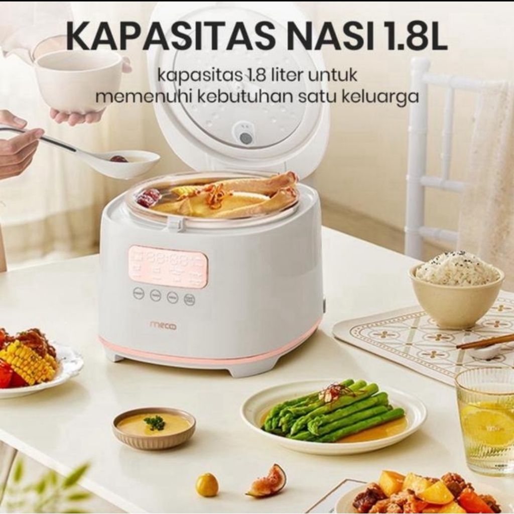 Jual MECOO MOST AESTHETIC Digital Rice Cooker/Magic Com 1.8 Liter Ultra ...