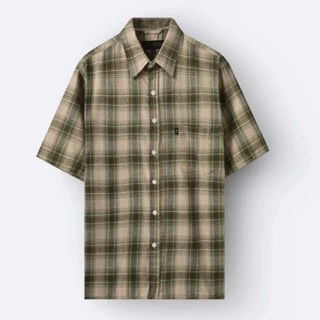Broodis Kemeja Flannel Canbera Green Lengan Panjang