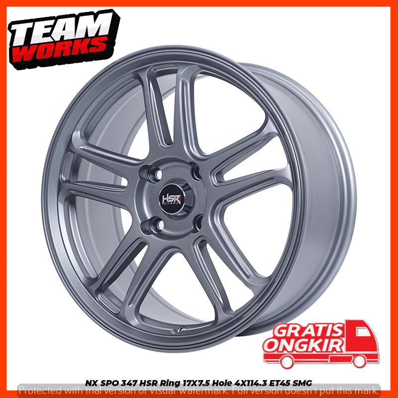 Jual VELG RACING RING 17 HSR NX SPO GREY PALANG BINTANG PCD 4X114,3 ...