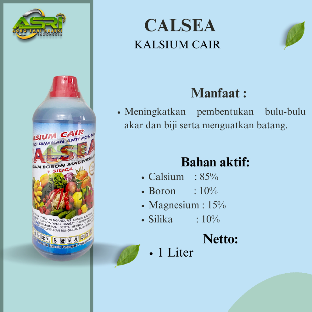 Jual Nutrisi Calsea 1Liter Kalsium Boron Magnesium dan Silica anti ...