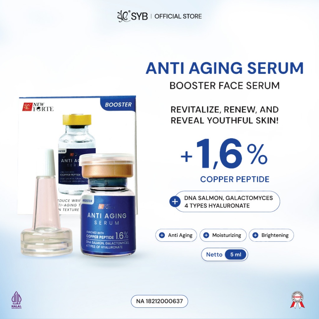 Jual NEW SYB FORTE ANTI AGING SERUM (1,6% PEPTIDE) | Shopee Indonesia