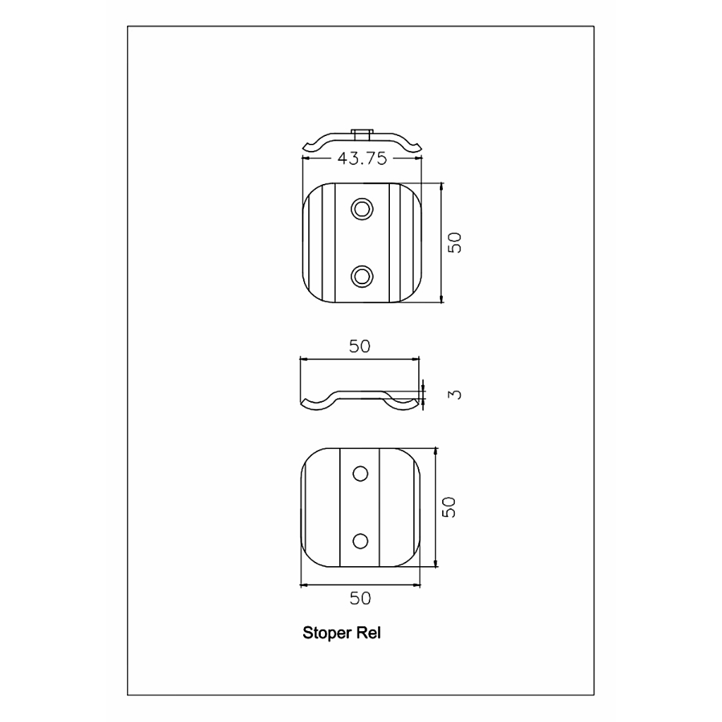 Jual Stopper Rel Atas Pintu Sliding Besi Garasi | Shopee Indonesia