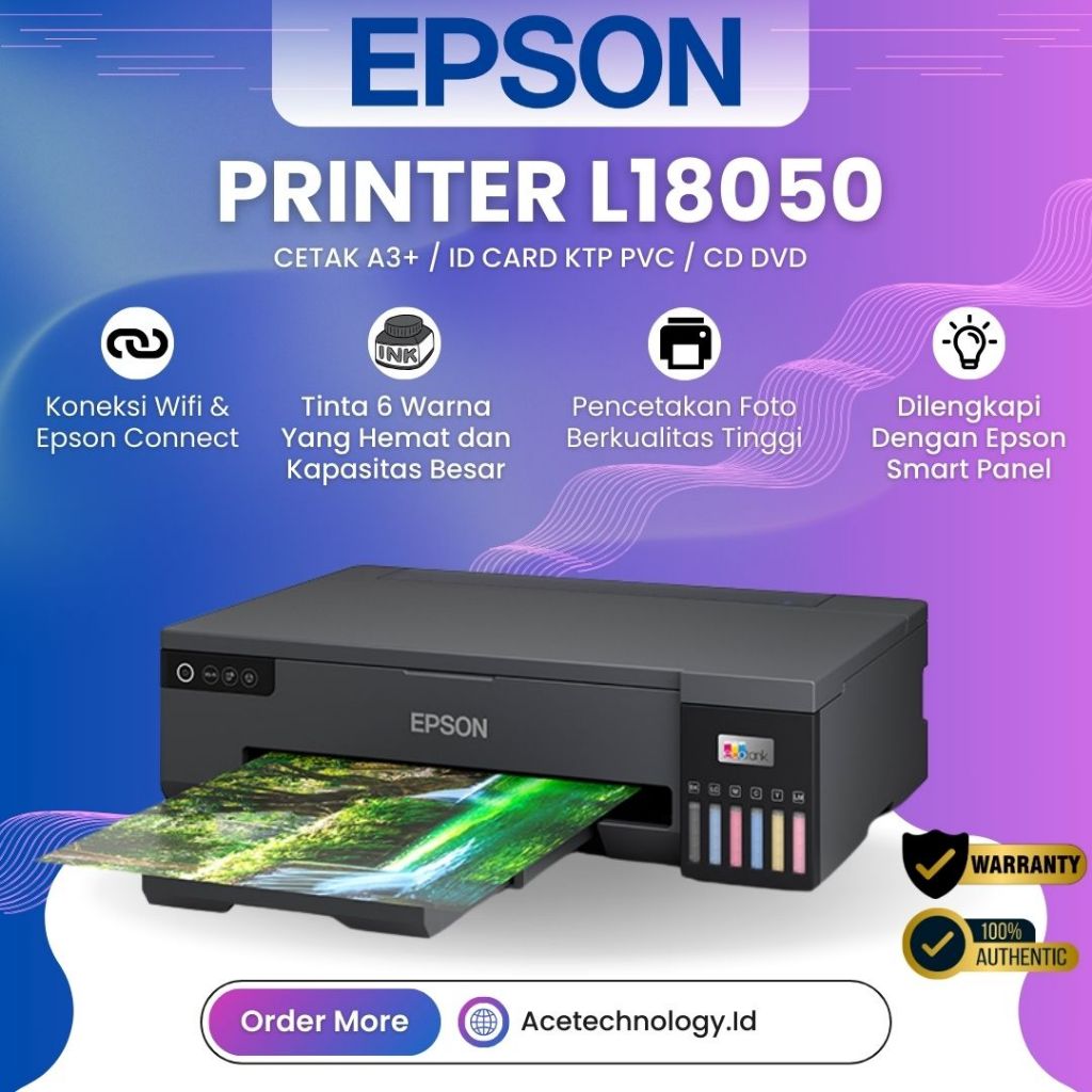 Jual EPSON Printer L18050 Print Photo ID Card A3+ WIFI | Shopee Indonesia