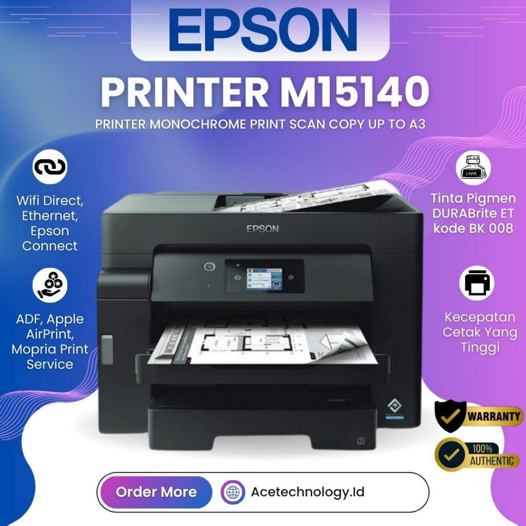Jual Printer Epson M15140 Monochrome A3 ( Print Scan Copy ) | Shopee ...