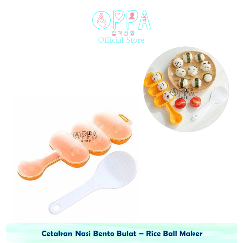 Jual OPPA - Cetakan Nasi Bento Bulat – Rice Ball Maker / Alat Cetak ...