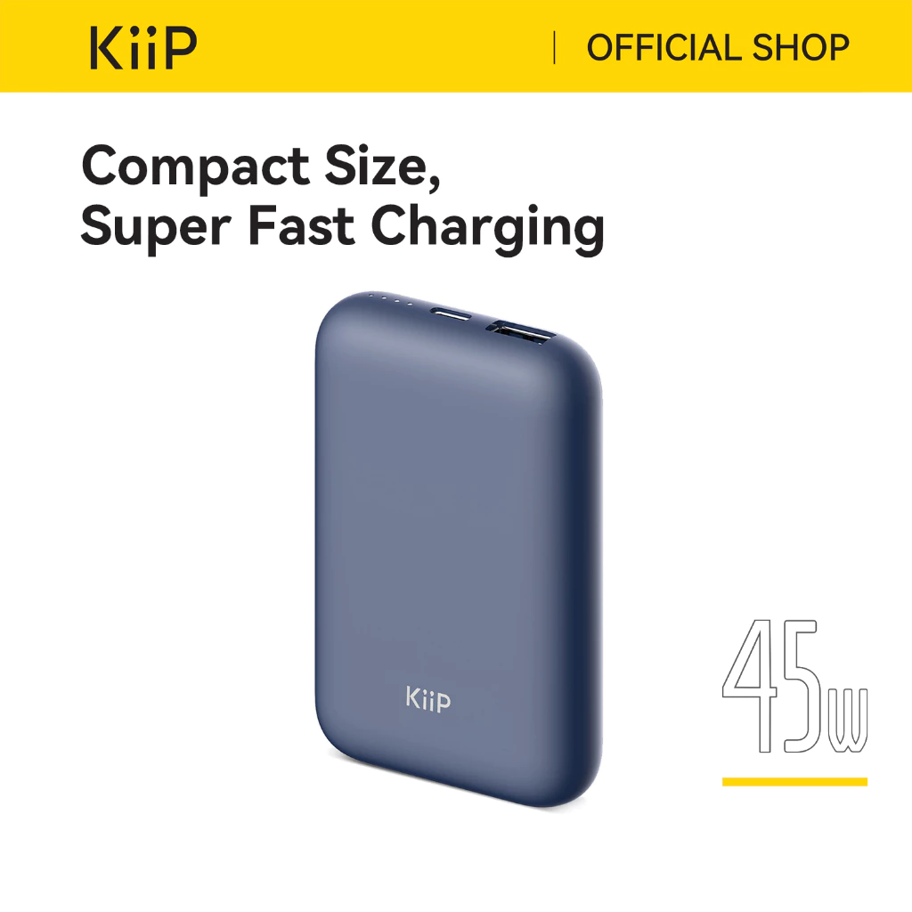 KiiP E67 Power Bank Fast Charging 45W Type C PD 10500mAh