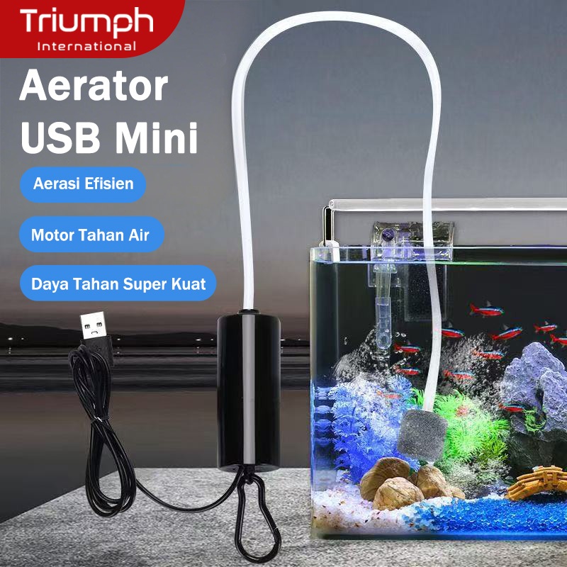 Jual Pompa USB Aerator Mini Portable / Pompa Udara Aquarium Aerator ...