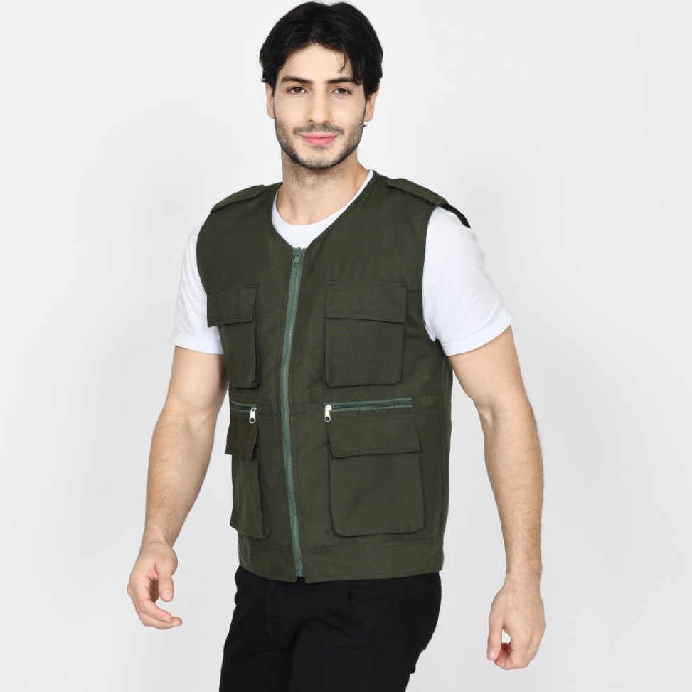 Jual Madrequ Rompi Vest Pria Tactical Cargo Style Casual Bahan Ripstop ...