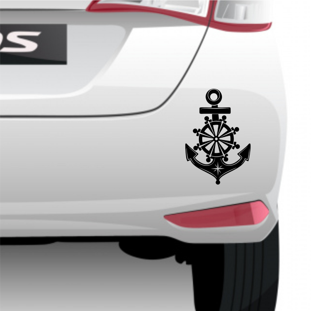 Jual sticker mobil jangkare kapal cutting stiker jangkar kapal variasi ...