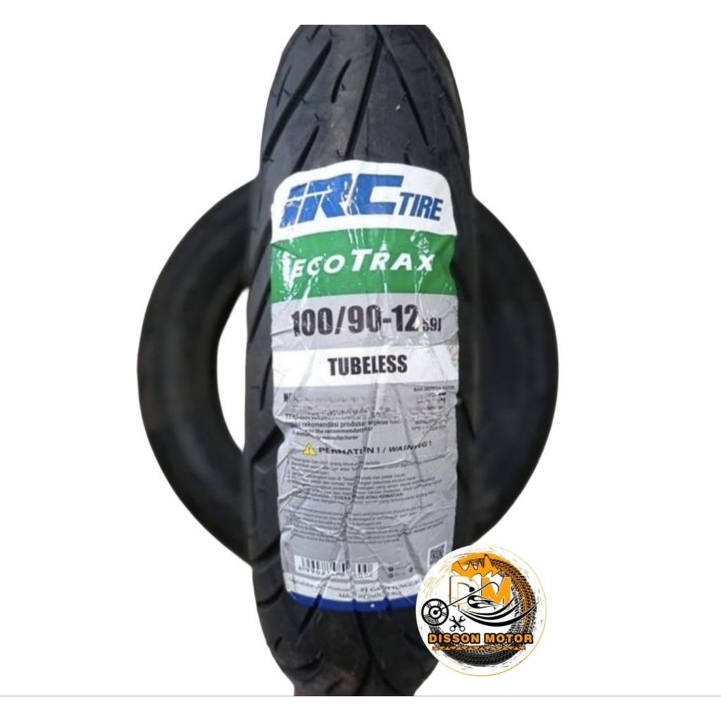 Jual IRC Ecotrax 100/90-12 | 110/90-12 Tubeless Bonus Pentil Ban Motor ...