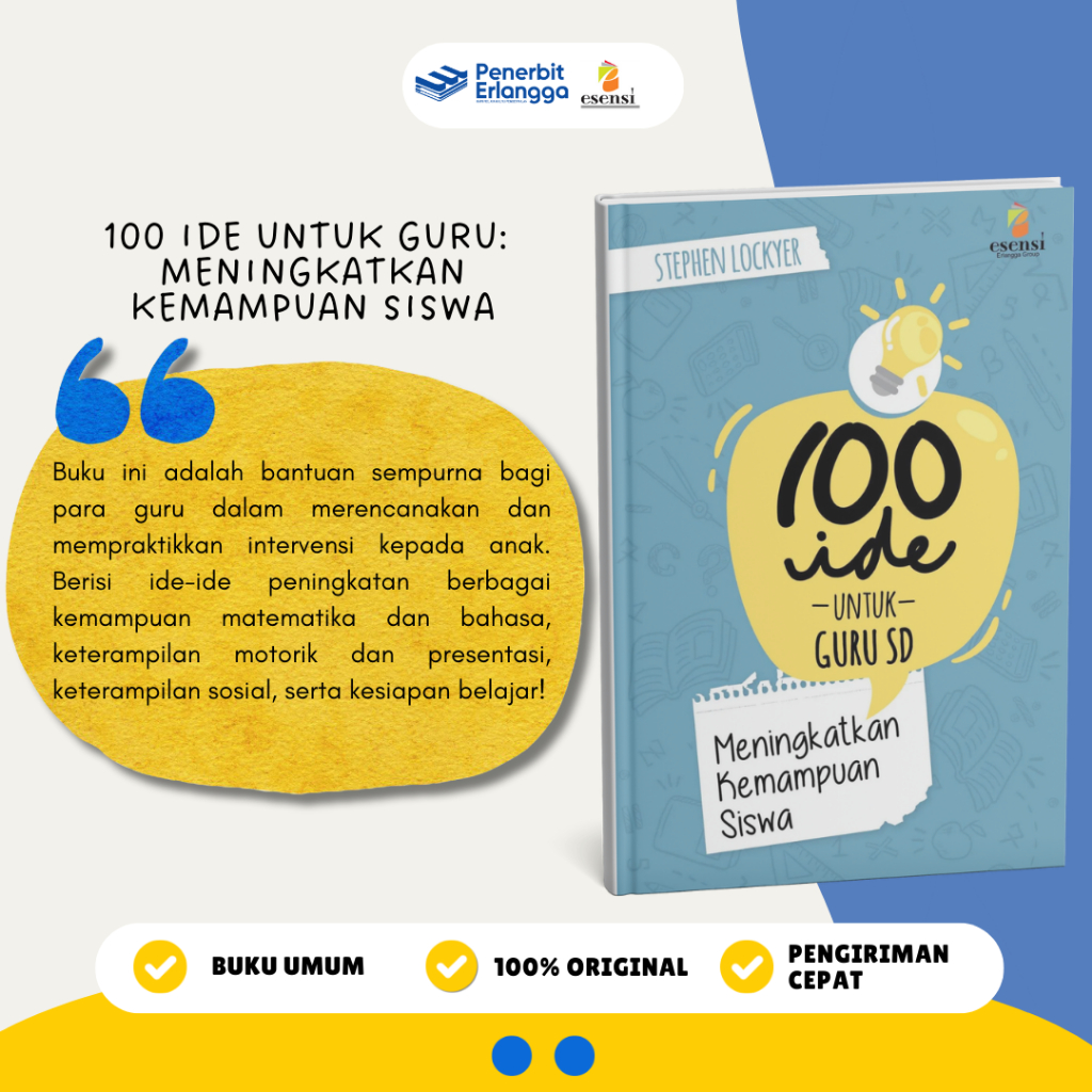 Jual [Erlangga Official] Buku Referensi Guru: 100 Ide Untuk Guru Sd ...