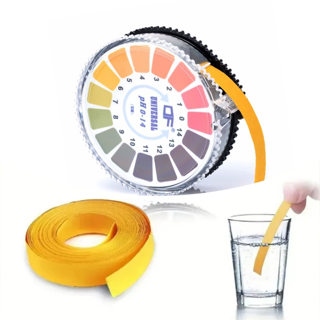 Jual 5m Kertas Lakmus PH Paper Roll 0-14 Universa lIndicator Tester ...