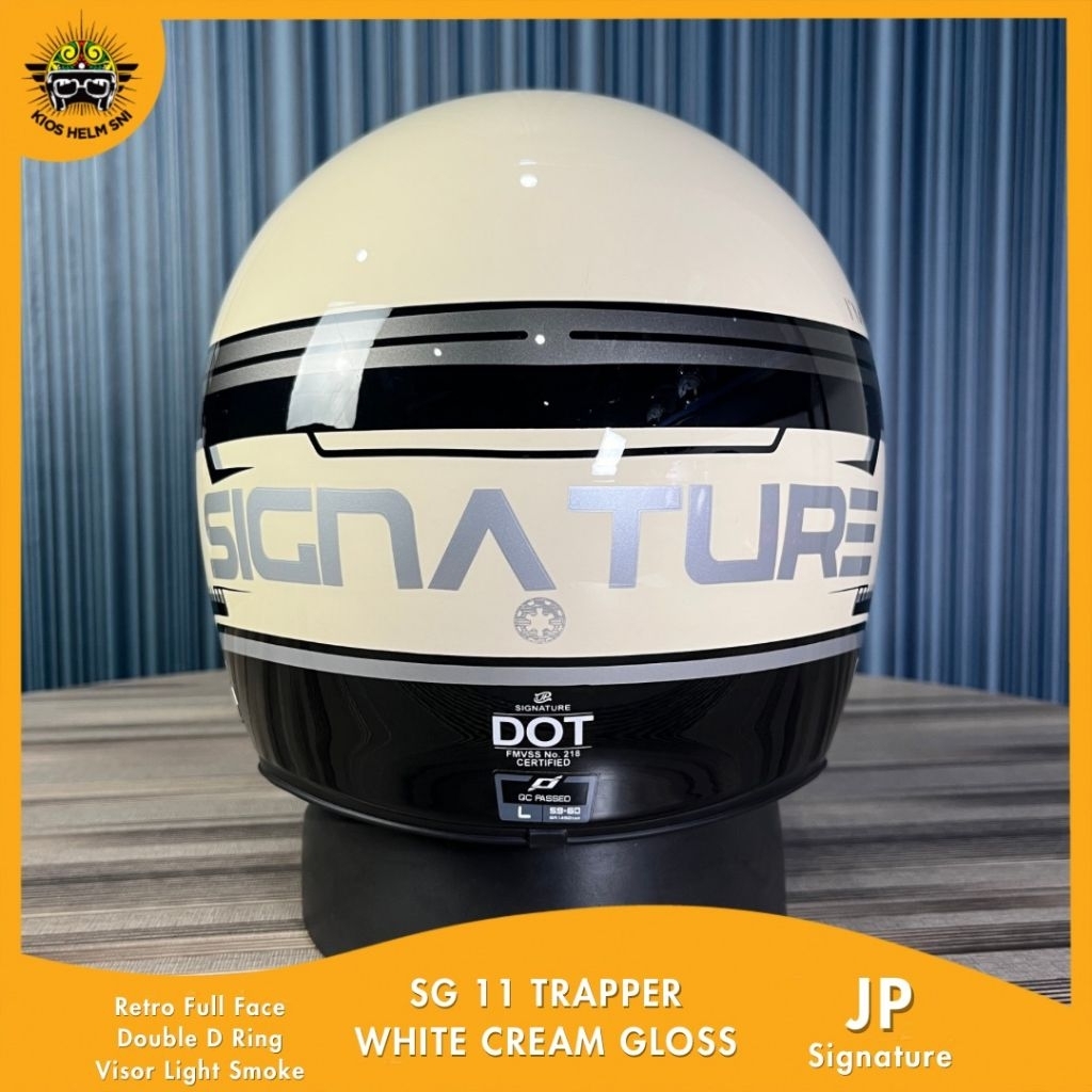 Jual JP Signature motif Helm full face retro | Shopee Indonesia