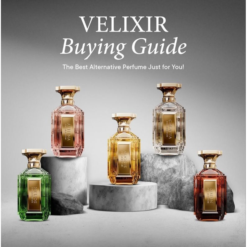 Jual VELIXIR PARFUME ICARUS, ATHENA, GALATEA, ADONIS, ORION, HELIOS EDP ...