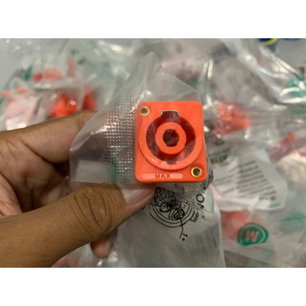 Jual Speakon soket socket speakon merk max kualitas bagus | Shopee ...
