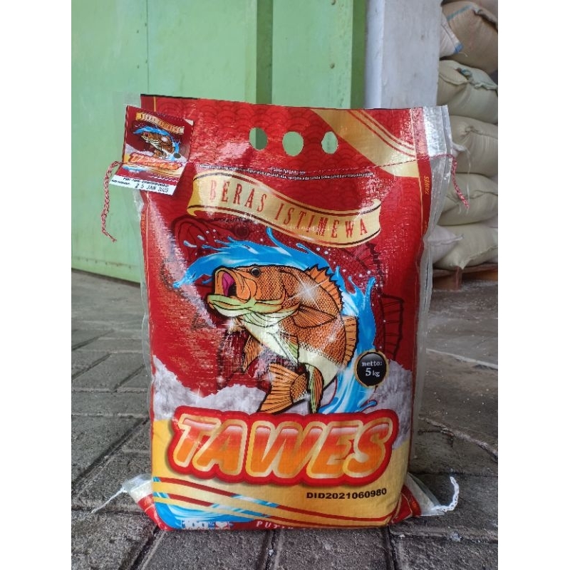 Jual stiker Beras 5kg cap Tawes | Shopee Indonesia