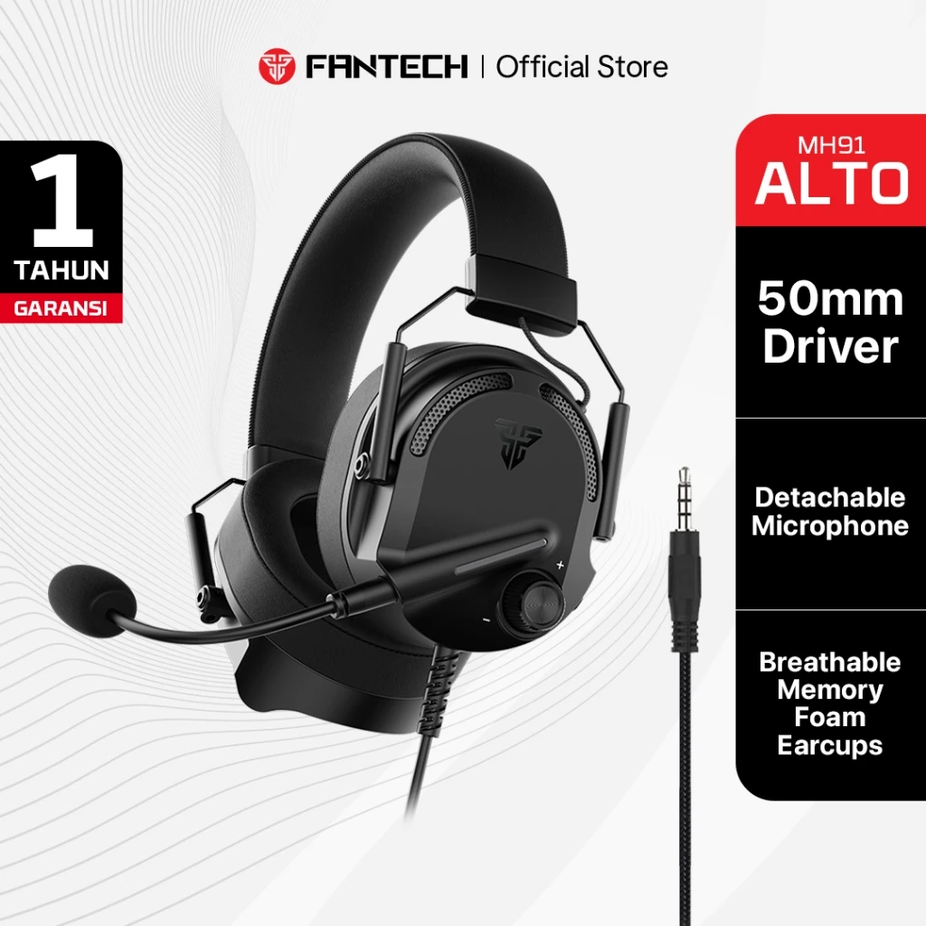 Fantech ALTO MH91 Multiplatform Headset Gaming Mobile FREE SPLITTER