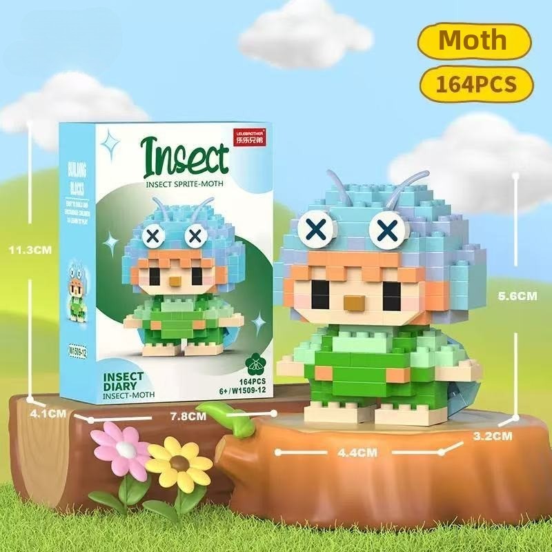 Jual Mini Bricks Assemble micro-particle building blocks, bees, animals ...