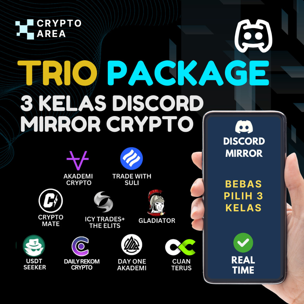 Jual (TRIO PACKAGES) 3 Discord Mirror Kelas Crypto Akademi CryptoTrade ...