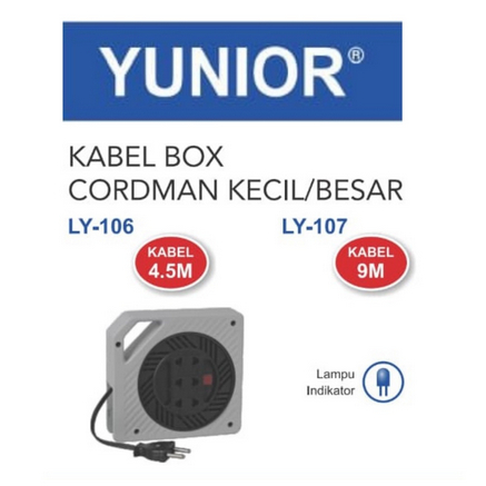 Jual Box kabel mini cordman 4,5m rollkabel colokan compact loyal Ly-106 ...