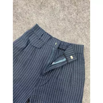 Oro Pants Stripe Bangkok Celana Wanita Antik Kusut Celana Highwaist Kulot Wanita Loose Pants