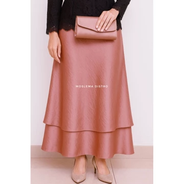 Rok Satin Skirt Premium Dengan Furing Rok Melayu Panjang