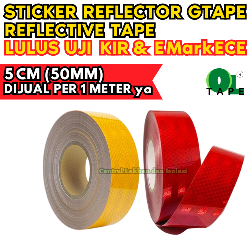 Jual Sticker Reflector GTape per meter 5cm x 1M Reflective Tape Lulus ...