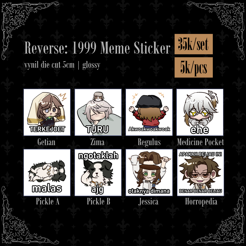 Jual Reverse: 1999 Stickers Meme | Shopee Indonesia