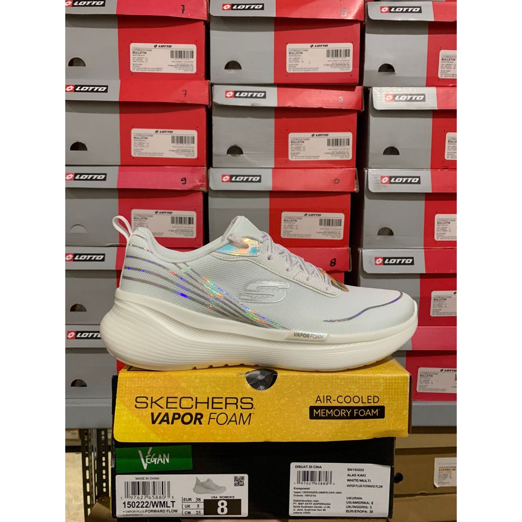 Jual Skechers Vapor Plus - Forward Flow White/Multi 150222/WMLT Women ...