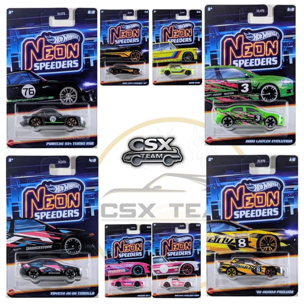 Jual Hot Wheels NEON SPEEDERS Series Hotwheels Seri Neon Speeders