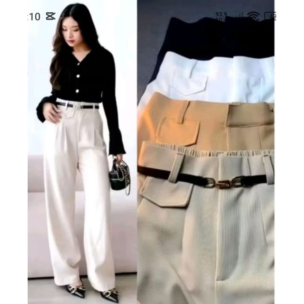 Jual 0R0 PANTS HIGH WAIST | Shopee Indonesia