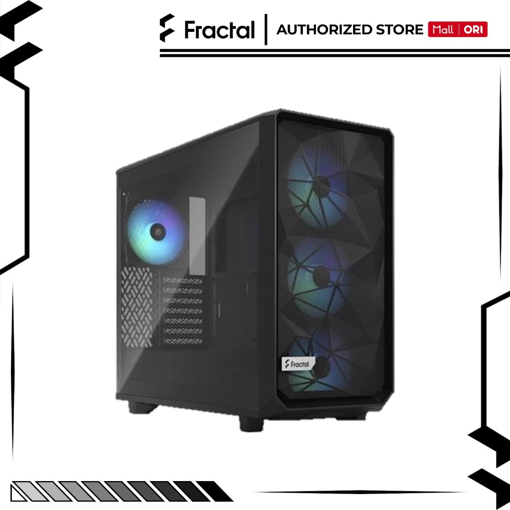 Jual FRACTAL DESIGN PC CASING Meshify 2 Lite RGB Black E-ATX Gaming ...