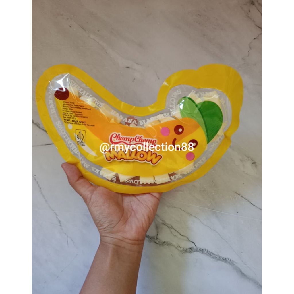 Jual Chompchomp Marshmallow Mallow Banana 60gram | Shopee Indonesia