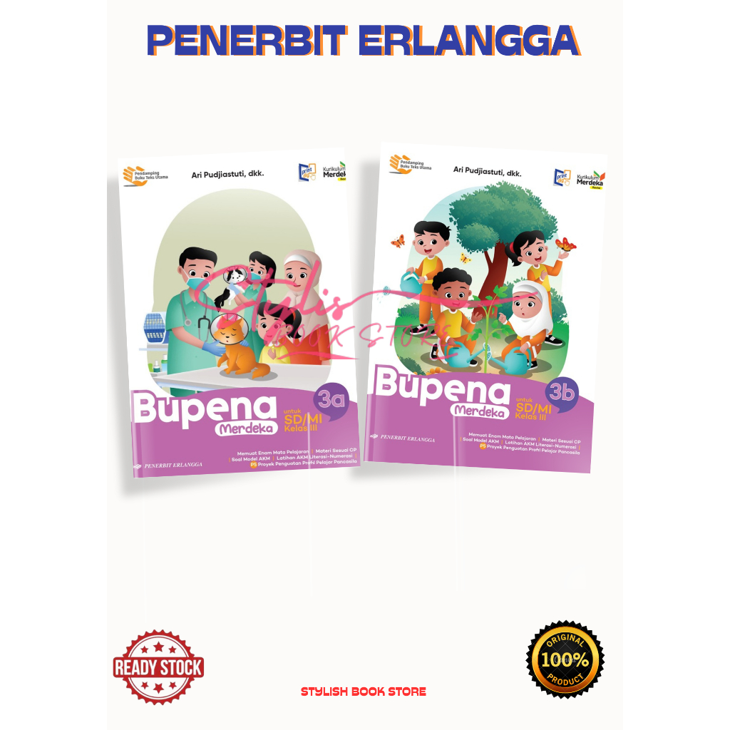 Jual Buku Paket Bupena Merdeka Jilid 3a / 3b untuk SD/MI Kelas 3 III KM ...