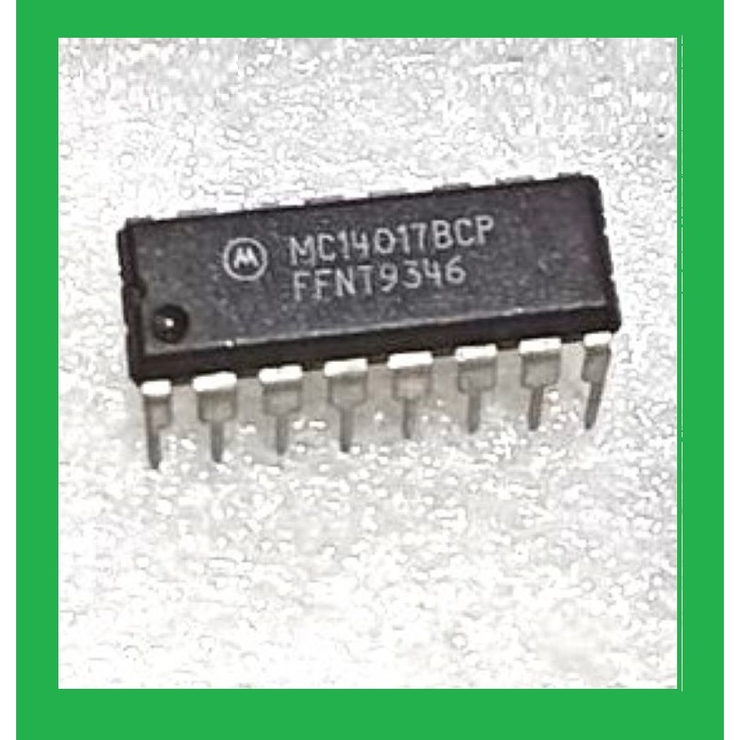 Jual IC MC14017BCP CD4017 4017 FIVE STAGE DECADE COUNTER MOTOROLA DIP ...