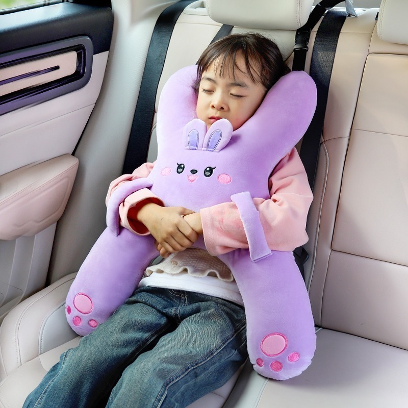 Bantal Sabuk Pengaman Anak, Multifungsi Untuk Melindungi Leher, Tidur Mobil Rdai - foto 3