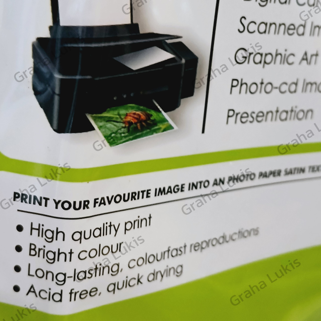 Jual V-Tec Photo Paper Satin Texture Resin Coated 4R 250gsm RCPP 9100 ...