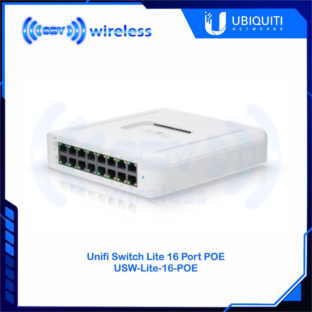 Jual Ubiquiti Unifi Switch 16 Port POE USW-Lite-16-POE/UBNT USW Lite 16 ...