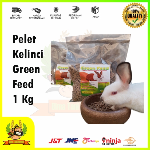 Jual Pelet Kelinci Green Feed Extra Rumput Pakan Bernutrisi Dan Vitamin ...