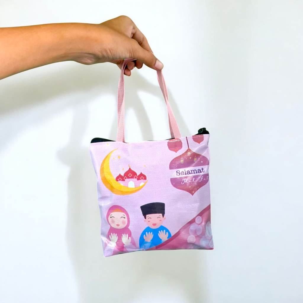 tas jinjing lebaran idul fitri size 19x20 totebag printing tas angpau