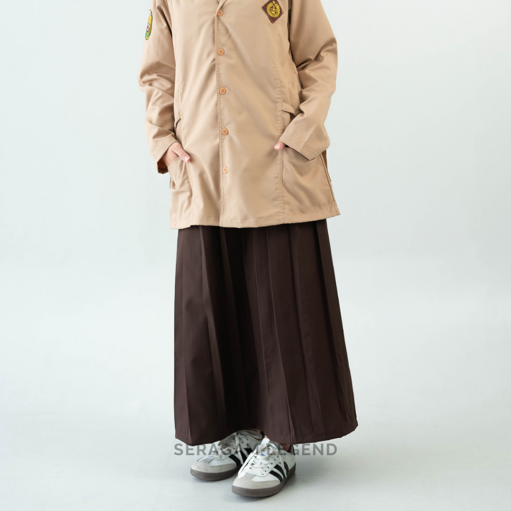 Jual Rok Seragam Pramuka Coklat Panjang Rempel - Seragam Legend ...