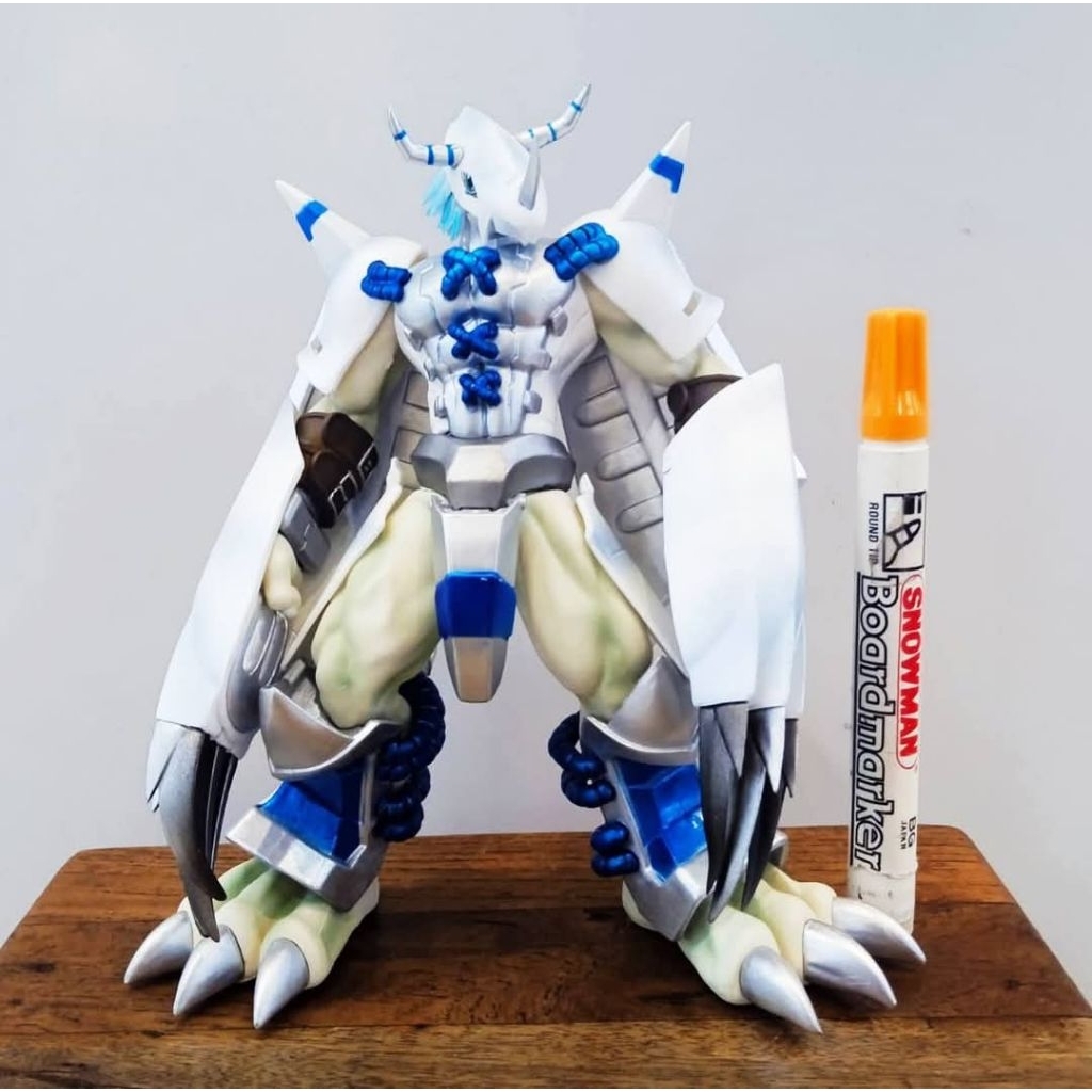 Jual mainan mini figuredigimon Shodo Digimon white WarGreymon Action ...