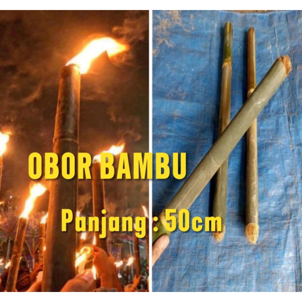 Jual Obor bambu panjang 50cm | Shopee Indonesia
