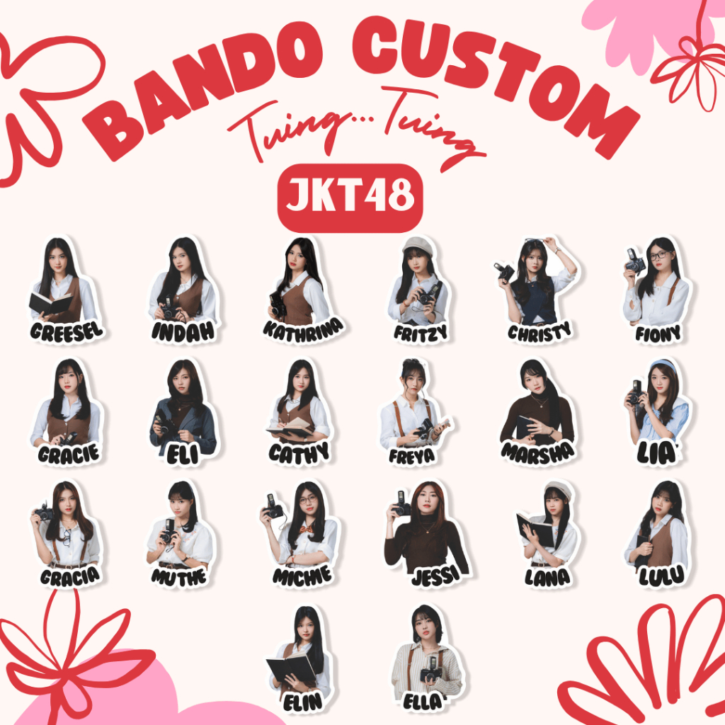 Jual BANDO KONSER | BANDO TUING TUING JKT48 | BANDO CUSTOM | BANDO KPOP ...