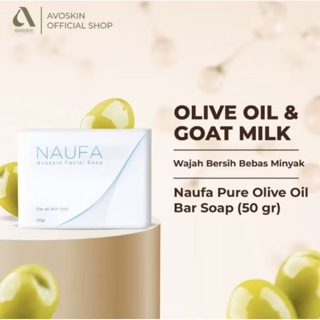 Jual Avoskin Naufa Pure Olive Oil Skin Face Bar Soap 50 gr Sabun Kulit ...